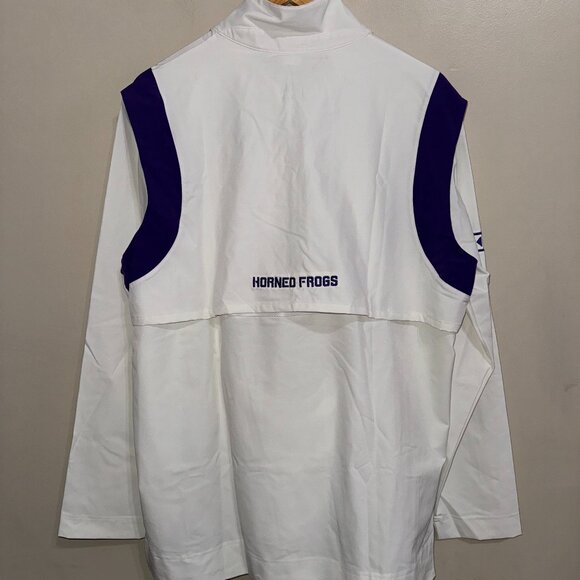 Nike TCU Horned Frogs Football Team Issue On-Field Coach Jacket Men Size L NEW - Picture 6 of 11